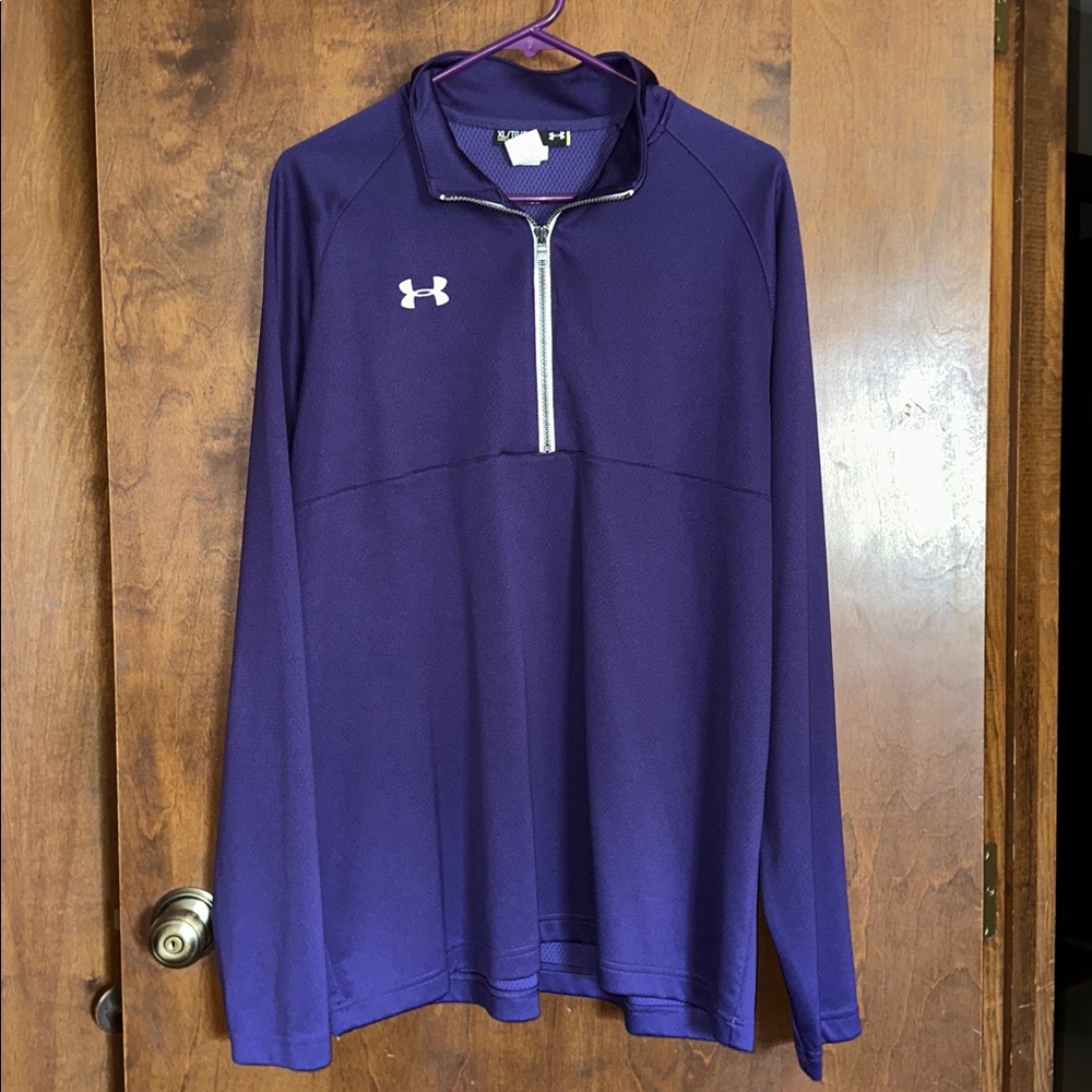 Under Armour Men's Dark Purple Zippered Pullover